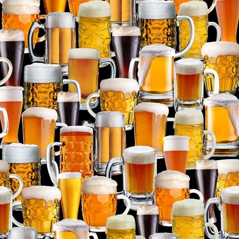 Ale House-beer glasses-full!
